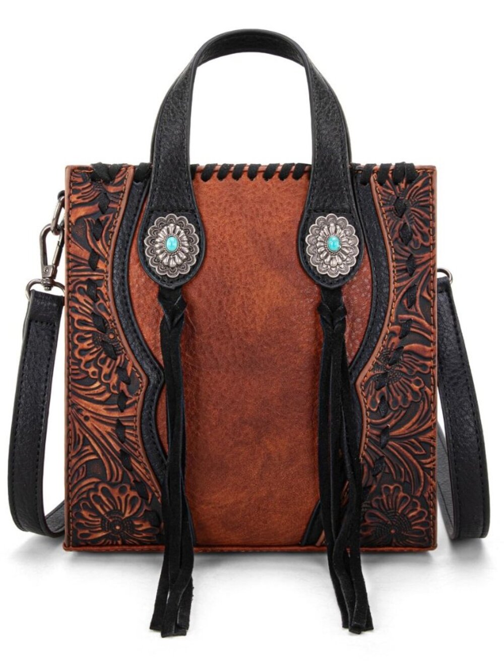 Crossbody Bags for Women Mini Handbag Floral Tooled Concho Collection
